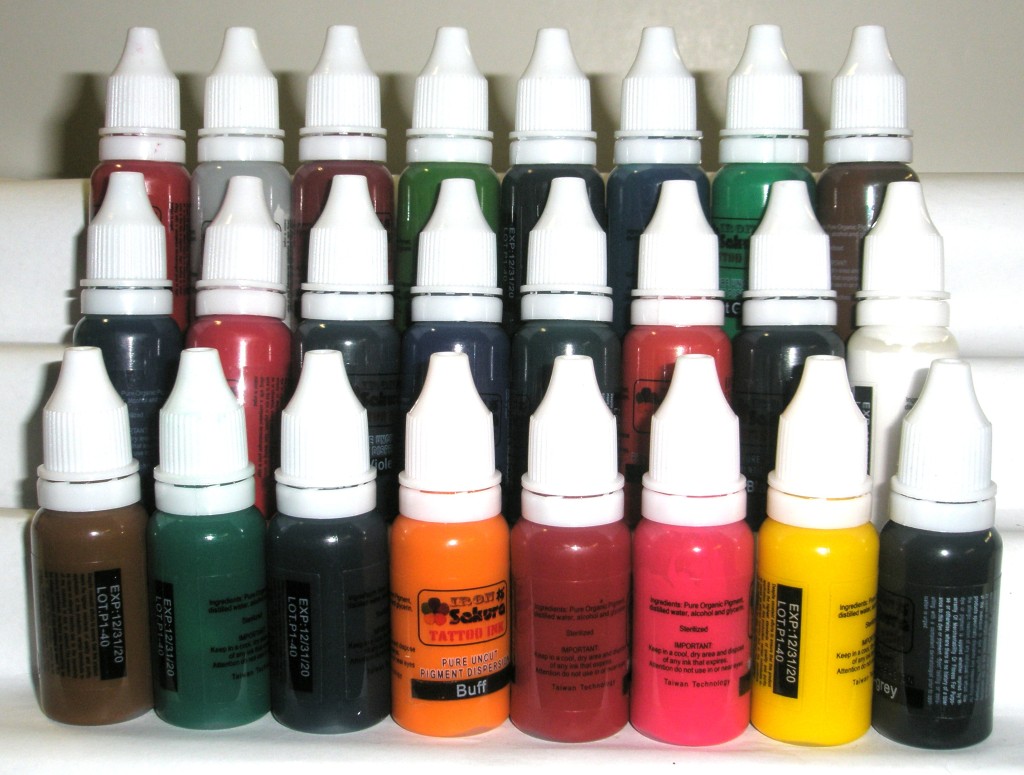 HIGH QUALITY TATTOO INK PIGMENT 24 Colors 15ml 1/2oz